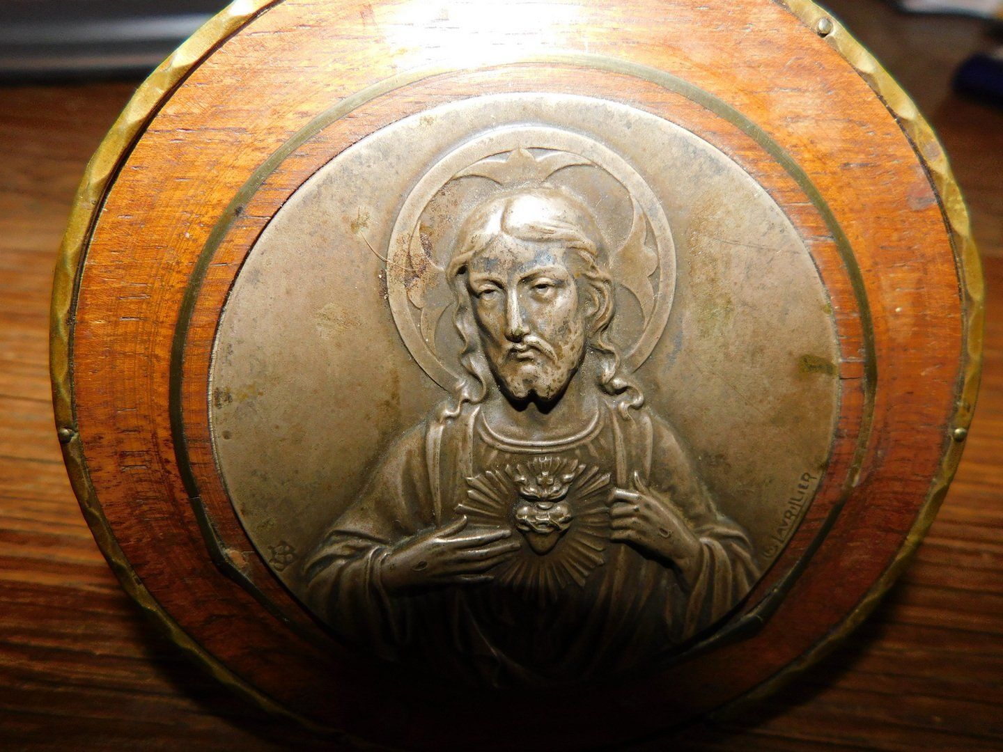 Statuette: Religiöse Jesuskreuz und Jesus Messingbild – Usato da Villnachern venduto da Niggo0 3