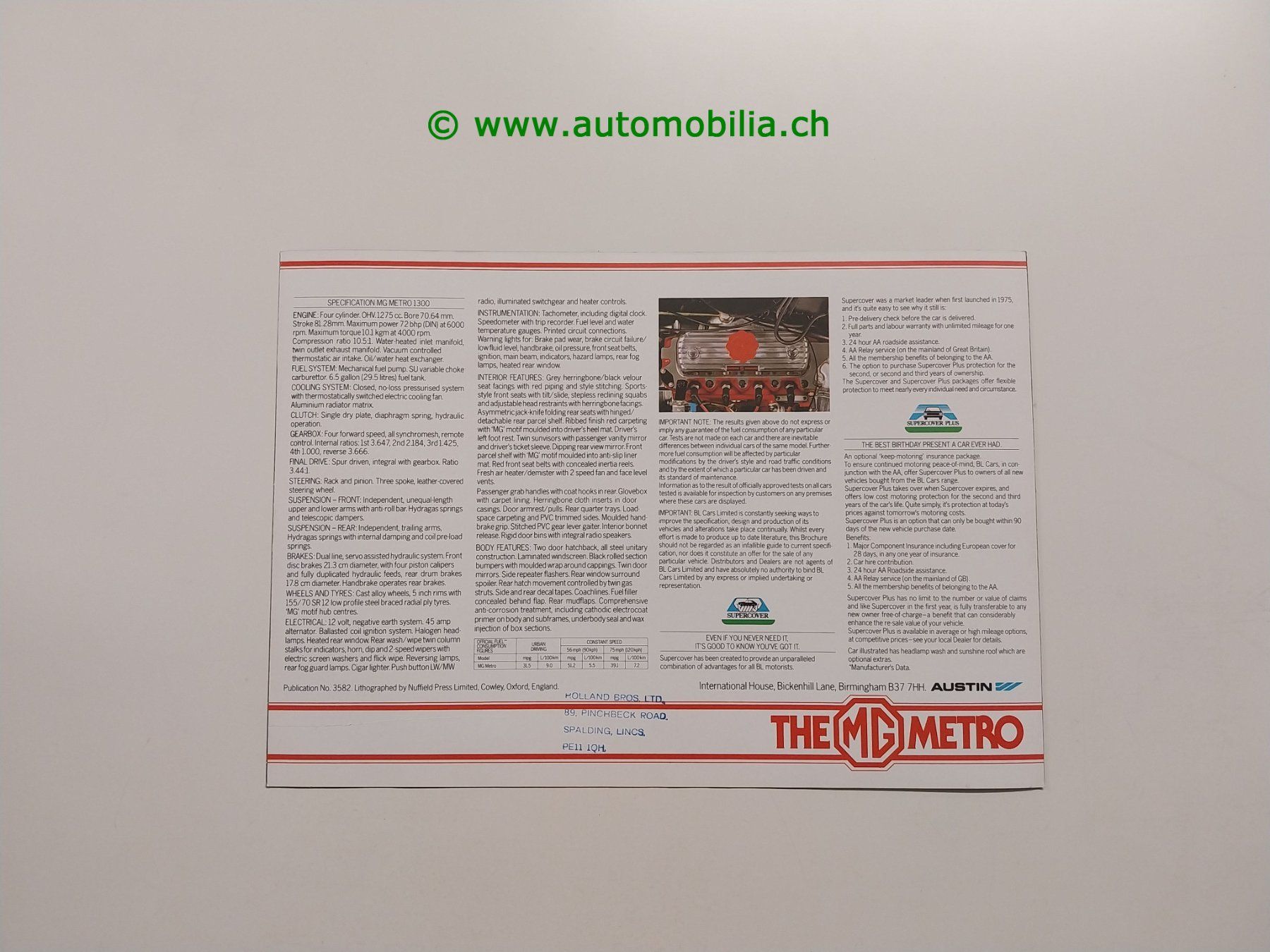 MG Dokumente: MG Metro Prospekt englisch – Gebraucht aus Weingarten-Kalth von Bettelbruenneli 4