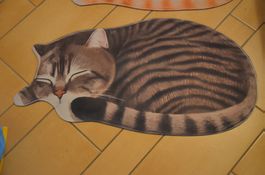 TAPIS CHAT - TEPPICHE KATZE - NEU - CM 90X50