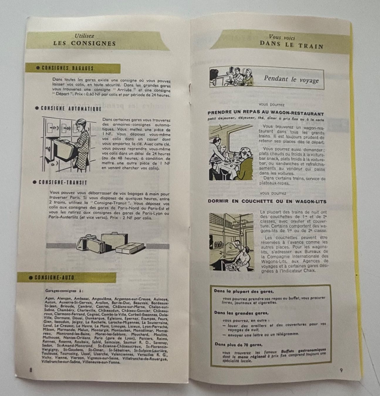 SNCF Documenti: Brochure SNCF - Bon voyage - Mars 1961 – Usato da Neuchâtel venduto da gefdeneuch 4