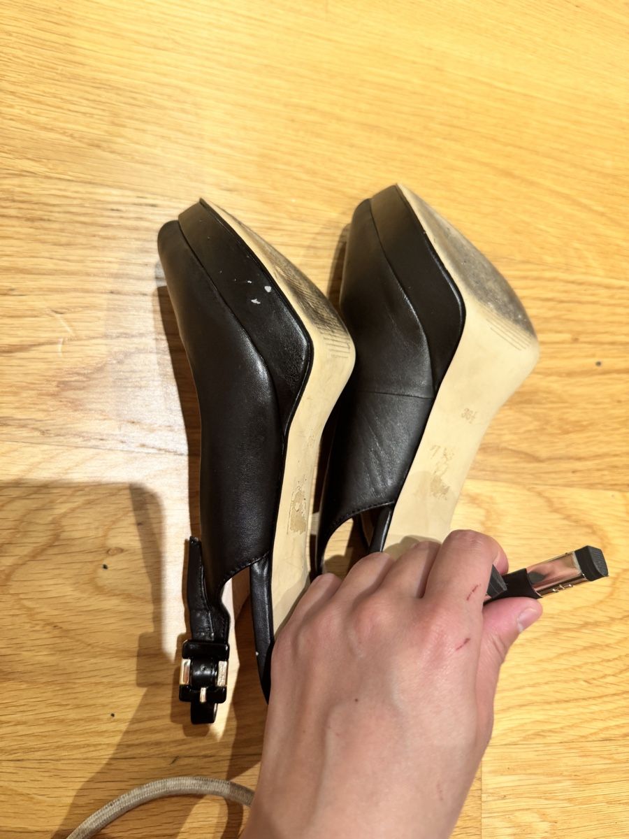 Guess Scarpe da donna: Guess Slingpumps Schwarz, Leder, Gr. 36 1/2 – Usato da Bremgarten AG venduto da val_ch 8