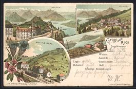 Litho Rigi, Rigi-Kaltbad, Rigi-Kulm, Rig