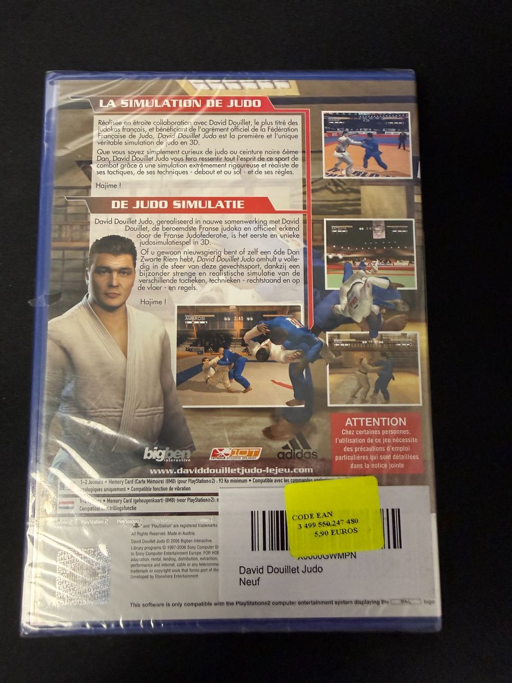 Sony Giochi: David Douillet Judo - PS2 – Nuovo e nell'imballaggio originale da Pont-de-la-Morge venduto da Darfal 2