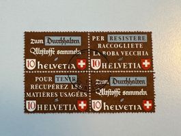 1942, Altstoffverwertung, ZNr. 254 I, Stempel Bern