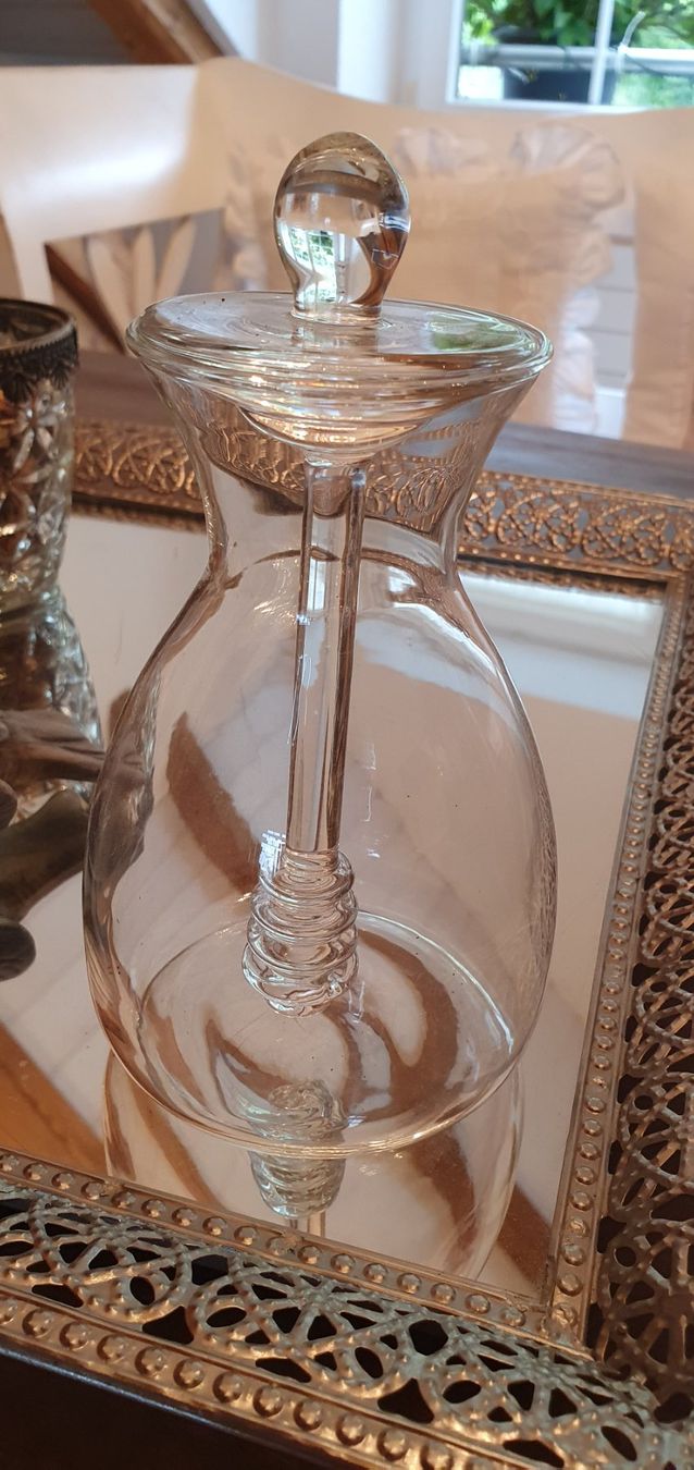Gläser: Honigtopf Glas mit Löffel Glasdeckel neu ungebraucht – Gebraucht aus Hittnau von Gamoe