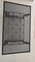 Couchtisch Rauchglas & Schmiedeeisen – Barock/Vintage Stil