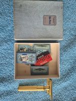Gillette Aristocrat aus den 1940er - 1960er Jahren, vergol.