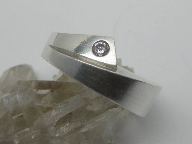 Anelli: Silber Ring 925 + MP Zirkonia / Gr. 58 – Usato da Ermatingen venduto da Decovin 1