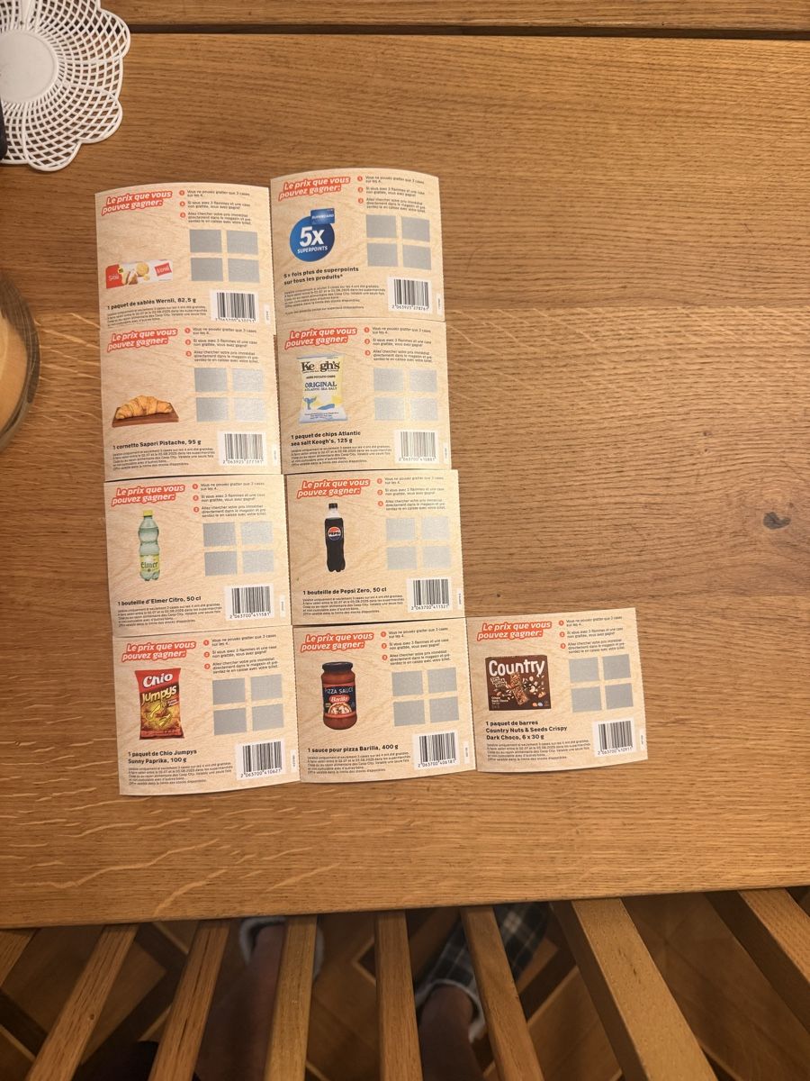Coop Raccolte di bollini & punti: 9x grill and win coop à gratter   – Nuovo e nell'imballaggio originale da Eclepens venduto da Marcopollooo