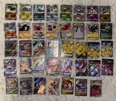 Pokemon Karten Sammlung, viele glänzende
