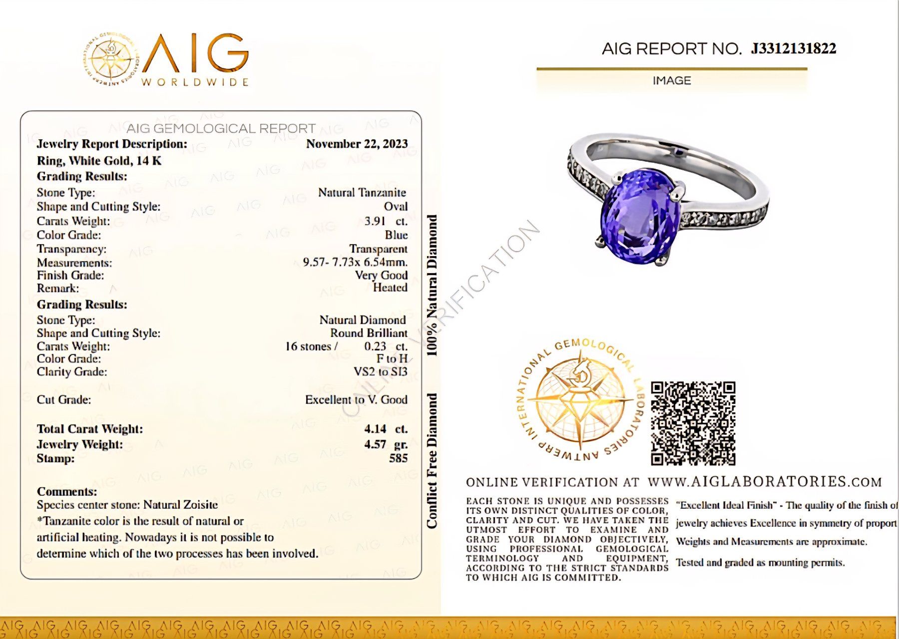 Anelli: Tansanit-Ring 14k Weissgold 3,91ct – Nuovo e nell'imballaggio originale da Illnau venduto da Juwelier_Mahler_GmbH 4