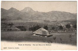 Ansichtskarte Route de Charmey - vue sur Broc und Moléson