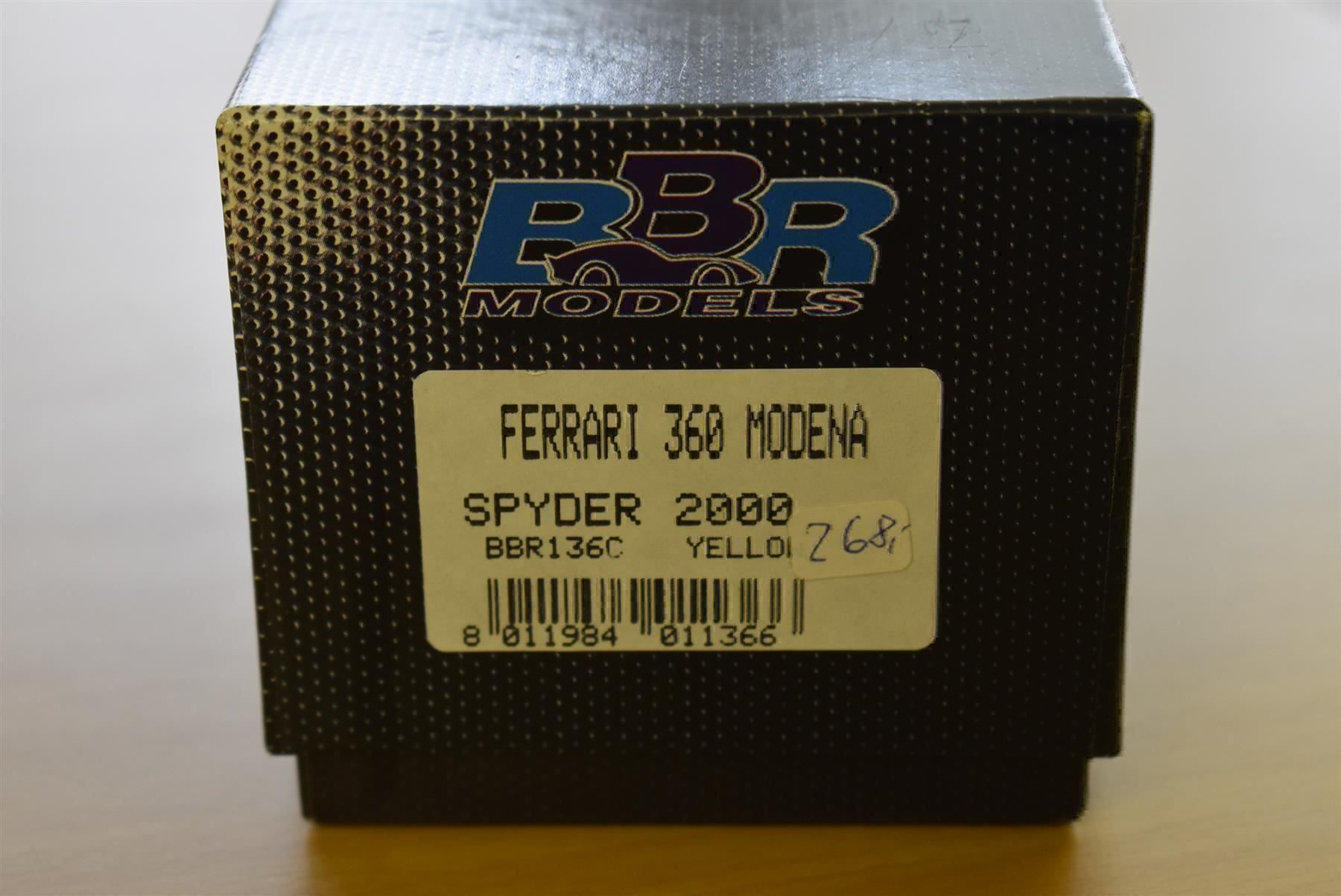 Modellautos: 1/43 Ferrari 360 Spider offen gelb – Neu und originalverpackt aus Stein AR von Krabbe2 4
