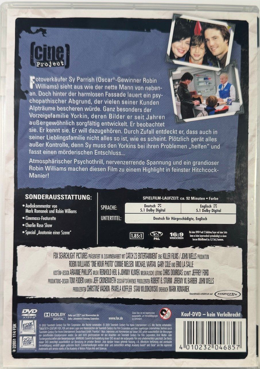 Tutti i DVDs: DVD ONE HOUR PHOTO – Usato da Wisen venduto da gigisna 2