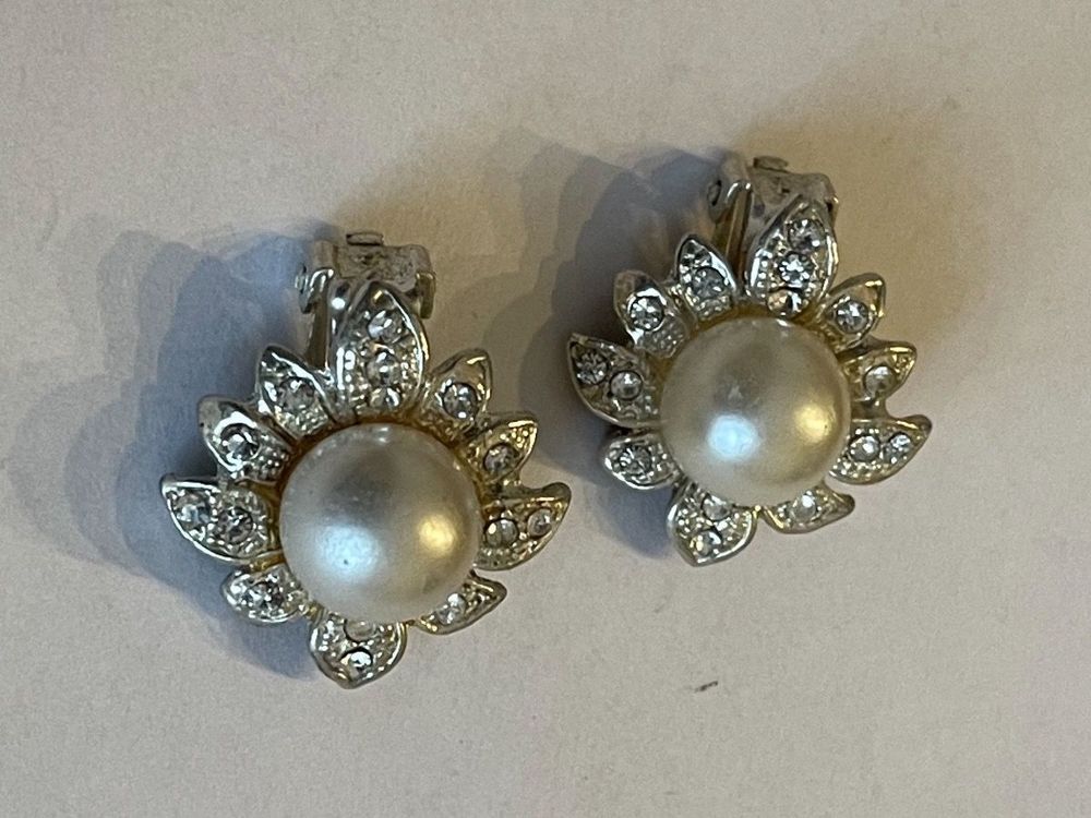 Boucle D'oreille Ancienne En Argent - Bijou Vintage - Occasion - Origine France