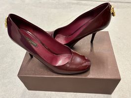~1Frs DEAL Louis Vuitton “Lockit” Patent Burgundy 38 EU