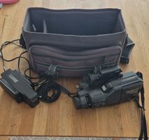 Videokamera mit Tasche und Zubehör gebraucht (Defekt)
