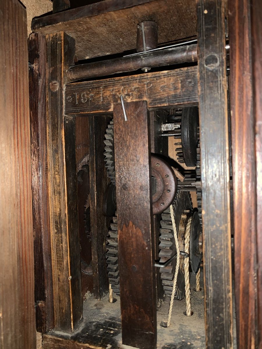 Orologi: Originale Holzräderuhr, datiert 1831 – Usato da Winterthur venduto da Juhu75 1