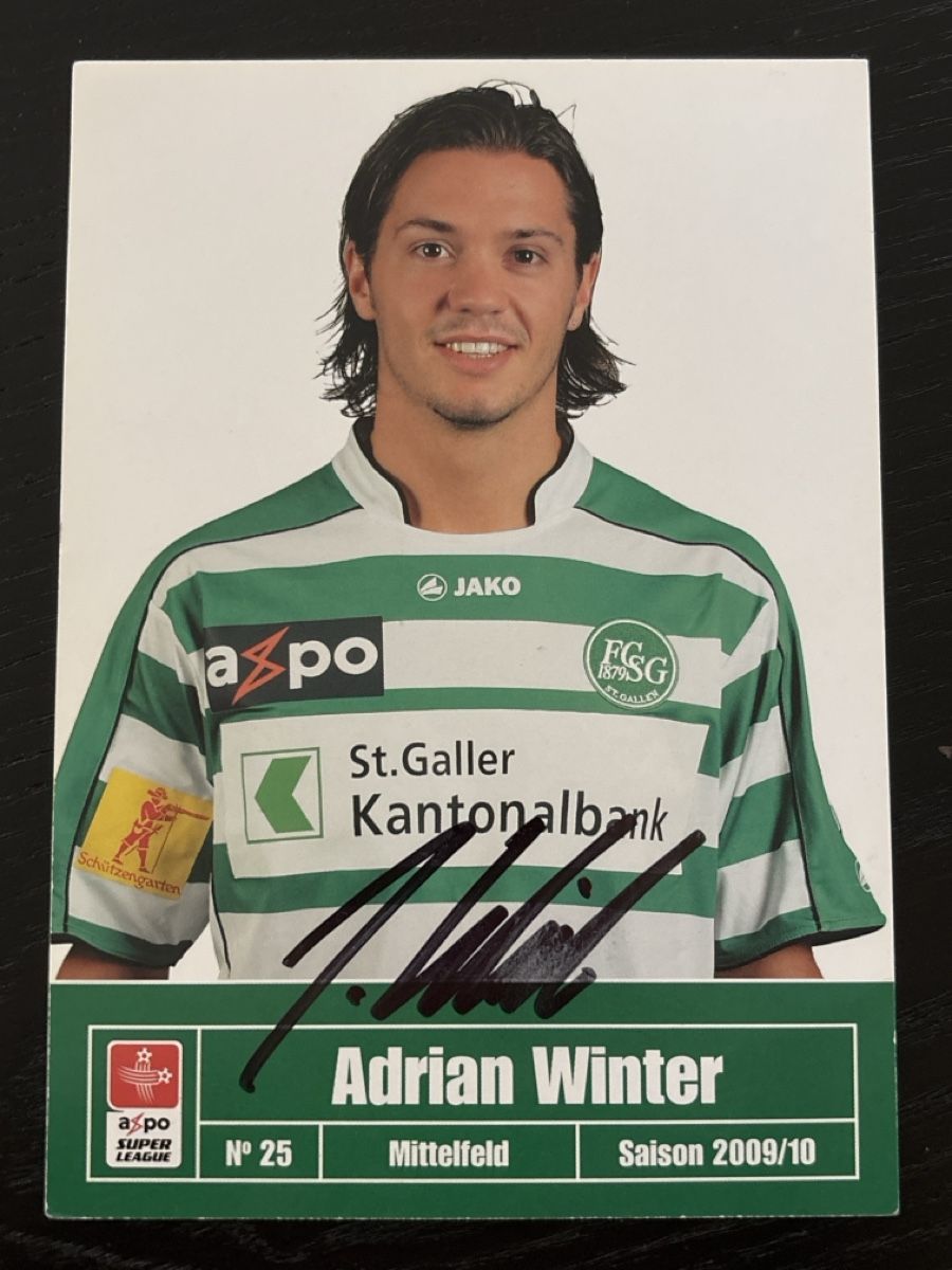 Autografi: Adrian Winter Autogrammkarte - Super Angebot sichern! – Usato da Uetendorf venduto da hoisle