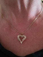 585 Gold Kette mit 1 ct Diamanten VS/1-SI 1 Qualität TOP