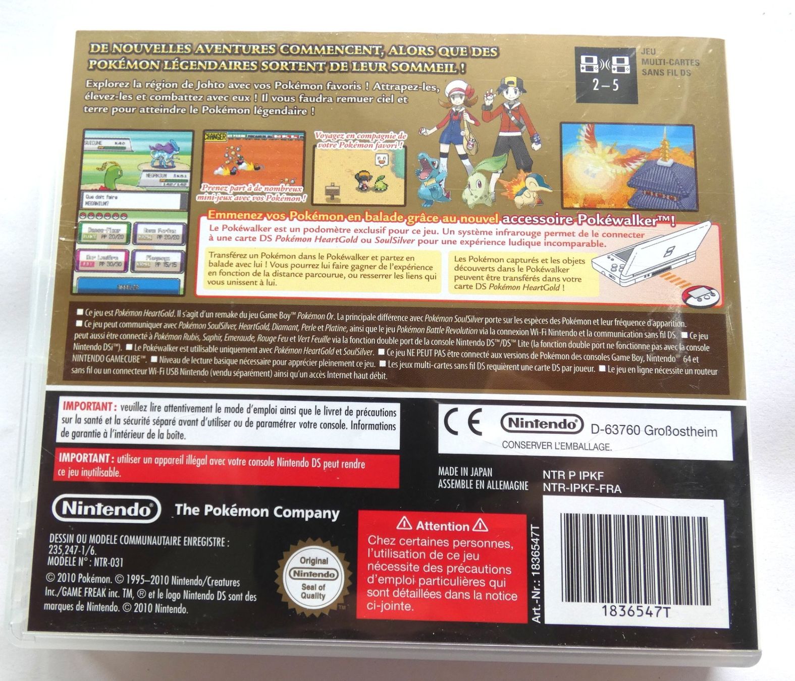 Pokémon Spiele: Nintendo DS - POKEMON Version Or Heartgold – Gebraucht aus La Sarraz von classicworldcoins 1