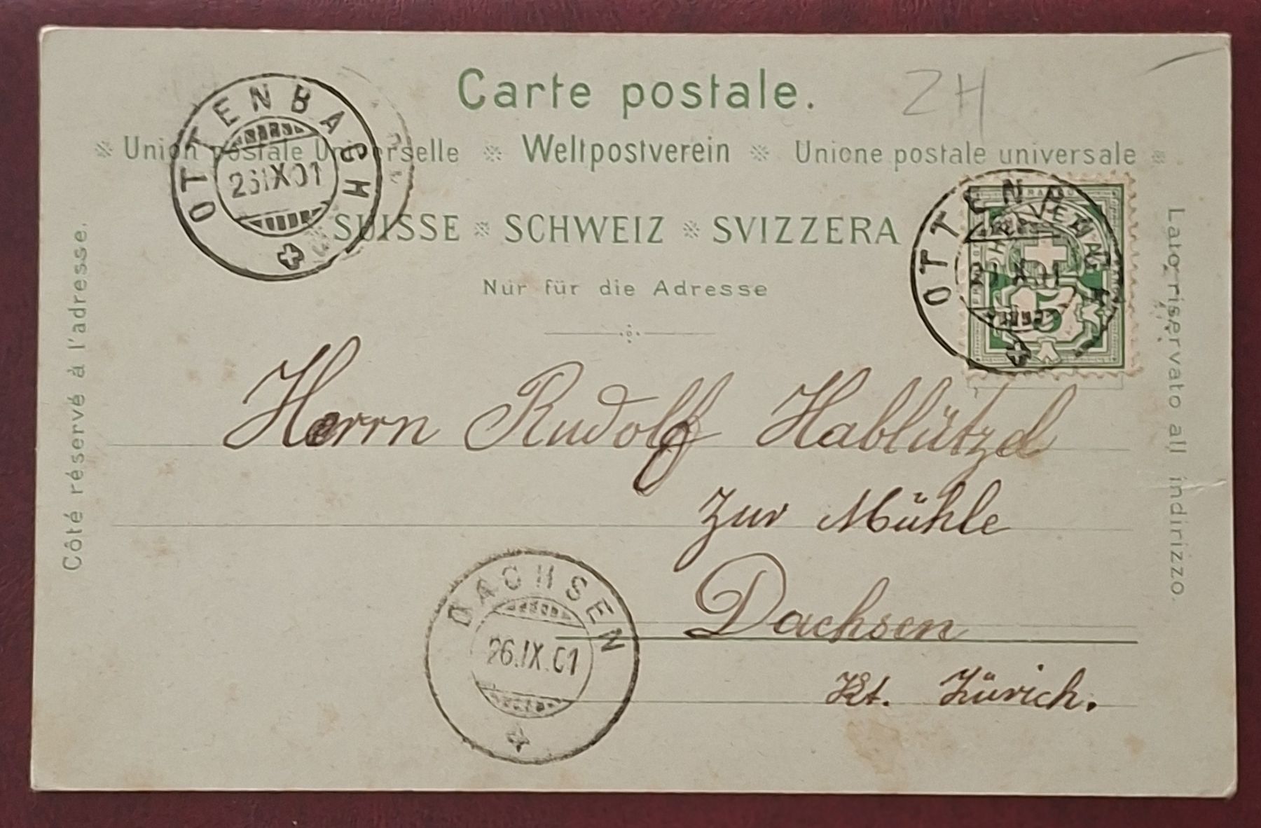 Cartoline postali: Gruss aus Ottenbach – Usato da Affoltern am Albis venduto da Ab_1.- 1