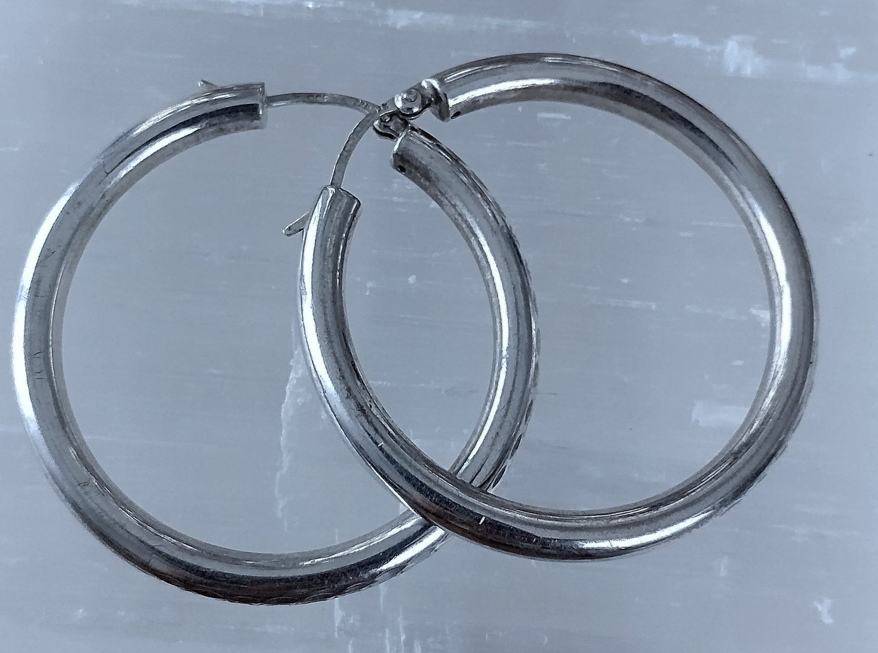 Orecchini pendenti & Orecchini a lobo: GROSSE CREOLEN OHRRINGE IN 925 SILBER – Usato da Romanshorn venduto da BoutiqueA 4