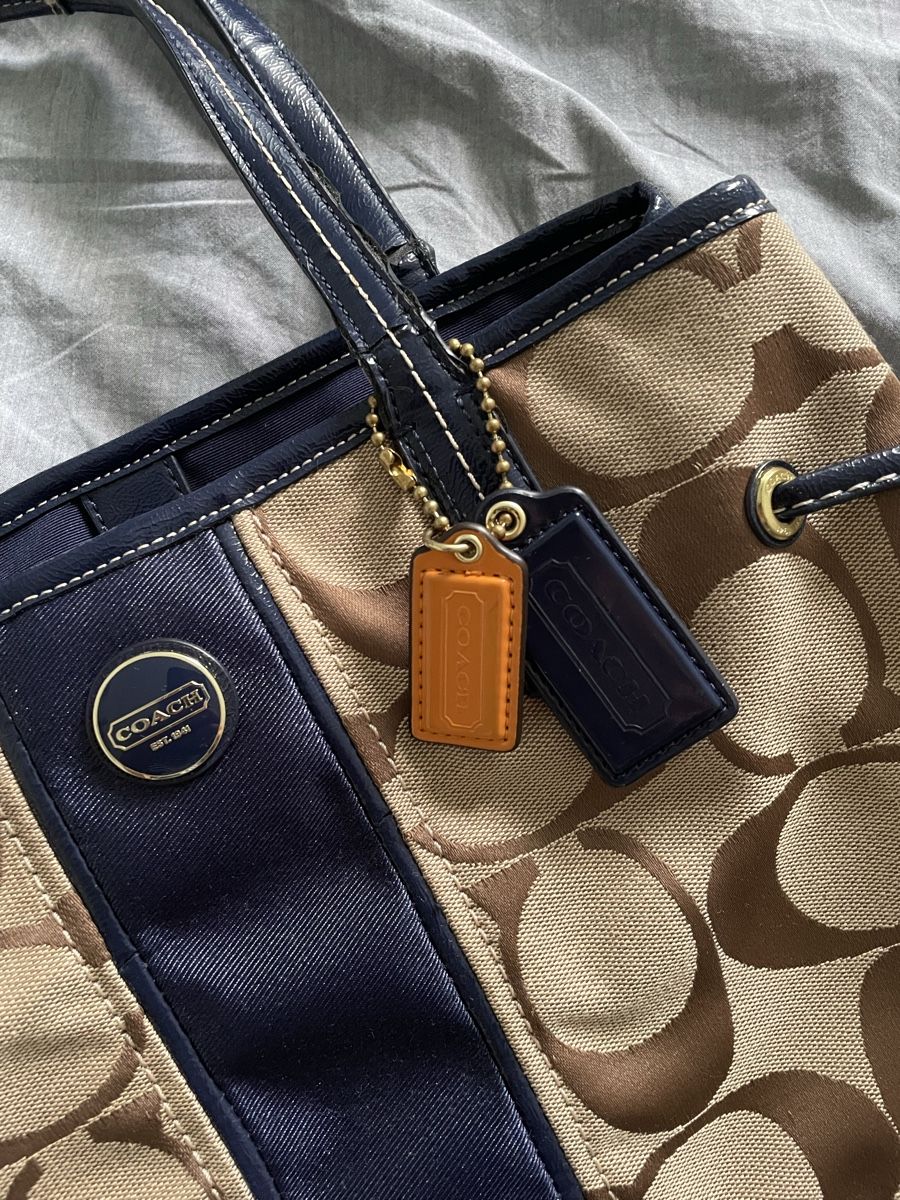 Coach Borse da donna: Vintage Coach Tasche navy/khaki monogram Y2K – Usato da Steinhausen venduto da mel_8hrx 6