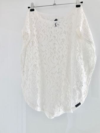 elegantes Spitzenshirt Gr. S / 100% Baumwolle