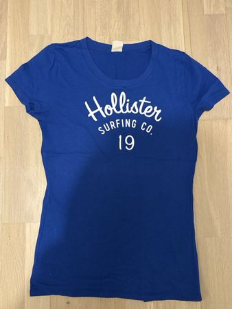 Hollister T-Shirt Damen, Grösse L, mittelblau