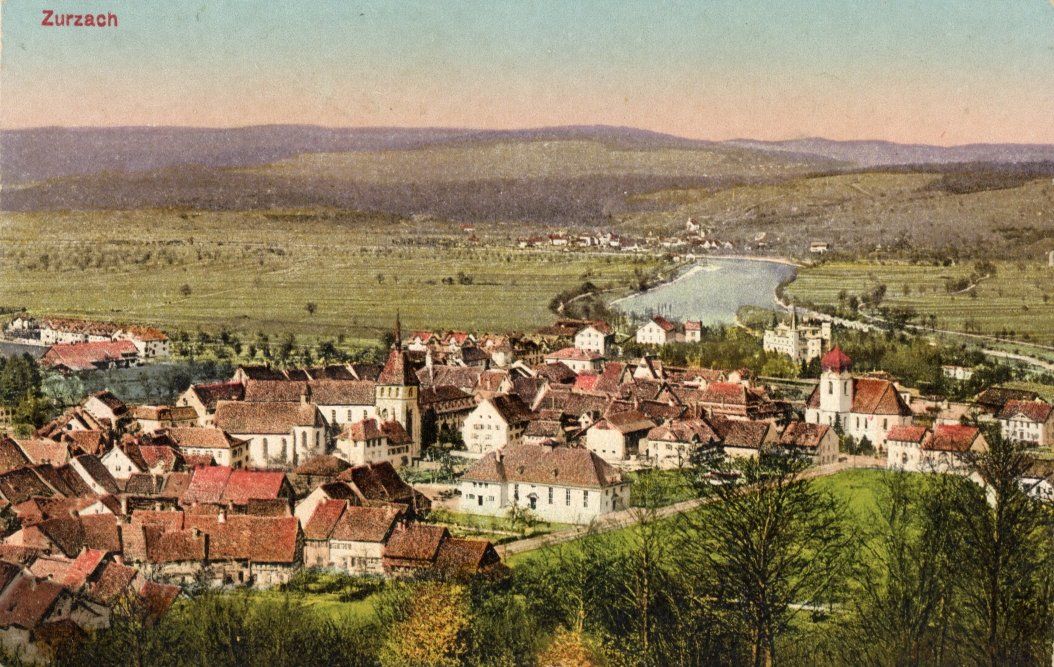 Cartoline postali: Zurzach   AG       um 1957 – Usato da Brig venduto da Valcards54
