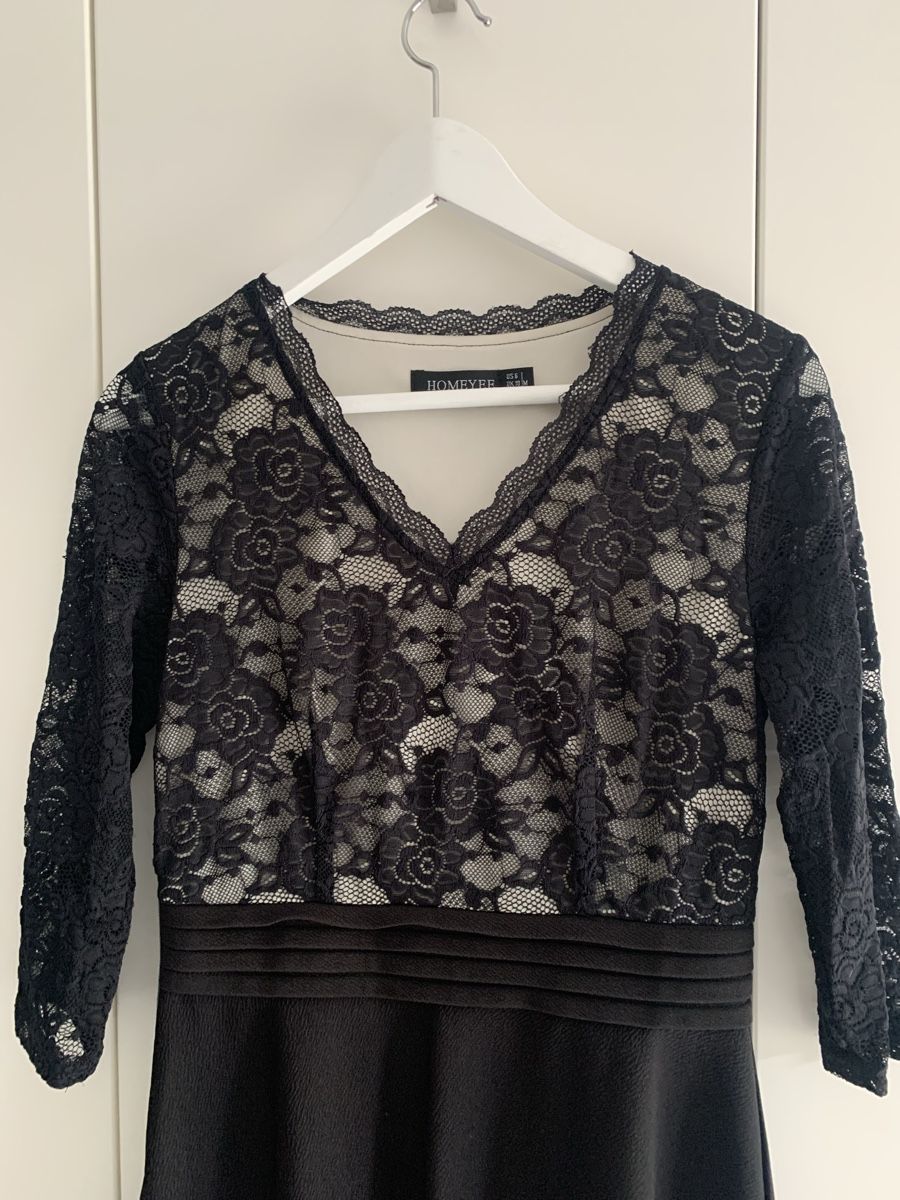 Vestiti: Elegantes Kleid HOMEYEE Spitze schwarz Groesse M – Usato da Bühler venduto da Princess2016 1
