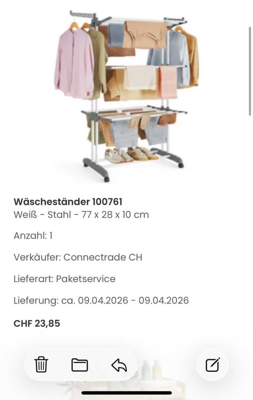 Stenditoi: Wäscheständer Neu – Nuovo (secondo la descrizione) da Luzern venduto da Sesilija