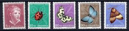 Pro Juventute Satz 1952 Katalog-Nr. J143-J147 postfrisch **