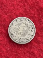 Monnaie Suisse 🇨🇭 1878 1/2 fr 
