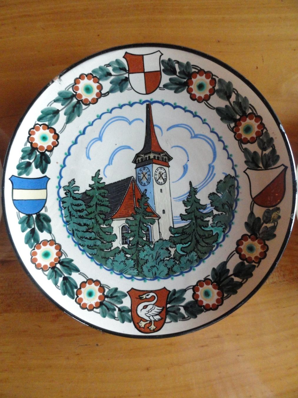 Piatti: Belp: ref. Kirche, sig. Steffisburg, 3 Wandteller – Usato da Ins venduto da Baj 1