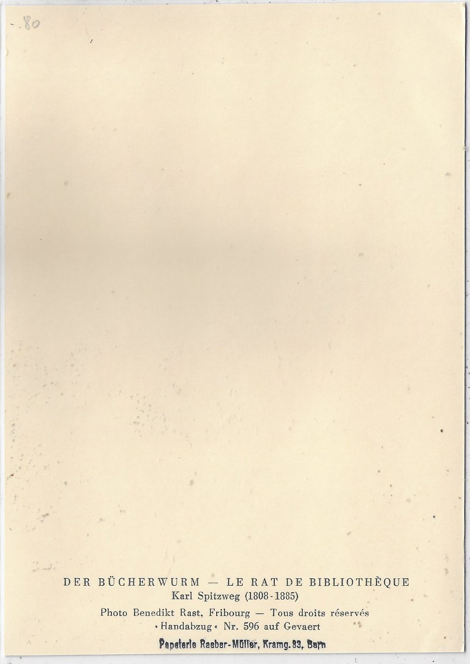 Cartoline postali: Der Bücherwurm - Karl Spitzweg – Usato da Ettingen venduto da Kartenplanet 1