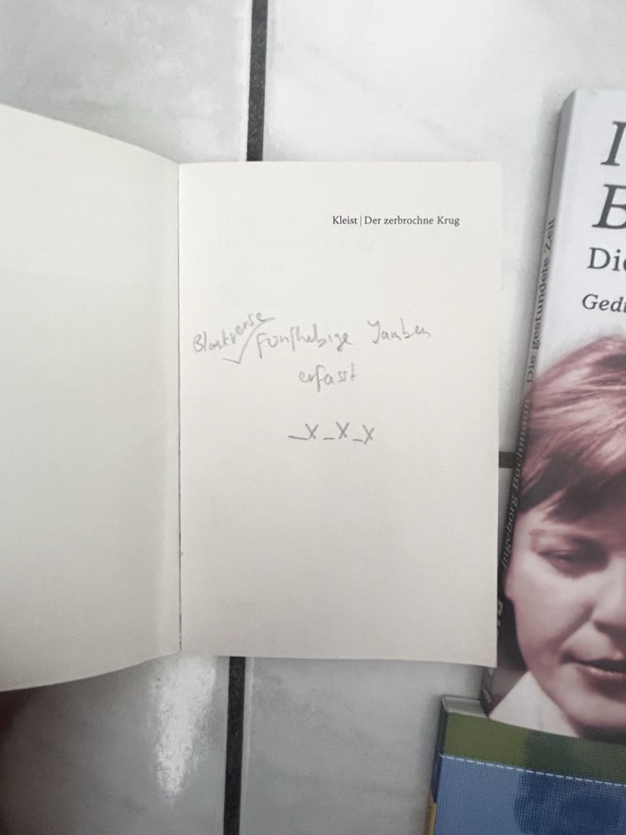 Libri: Ingeborg Bachmann, Heinrich von Kleist, Max Frisc – Usato da Biel/Bienne venduto da Top_r 2