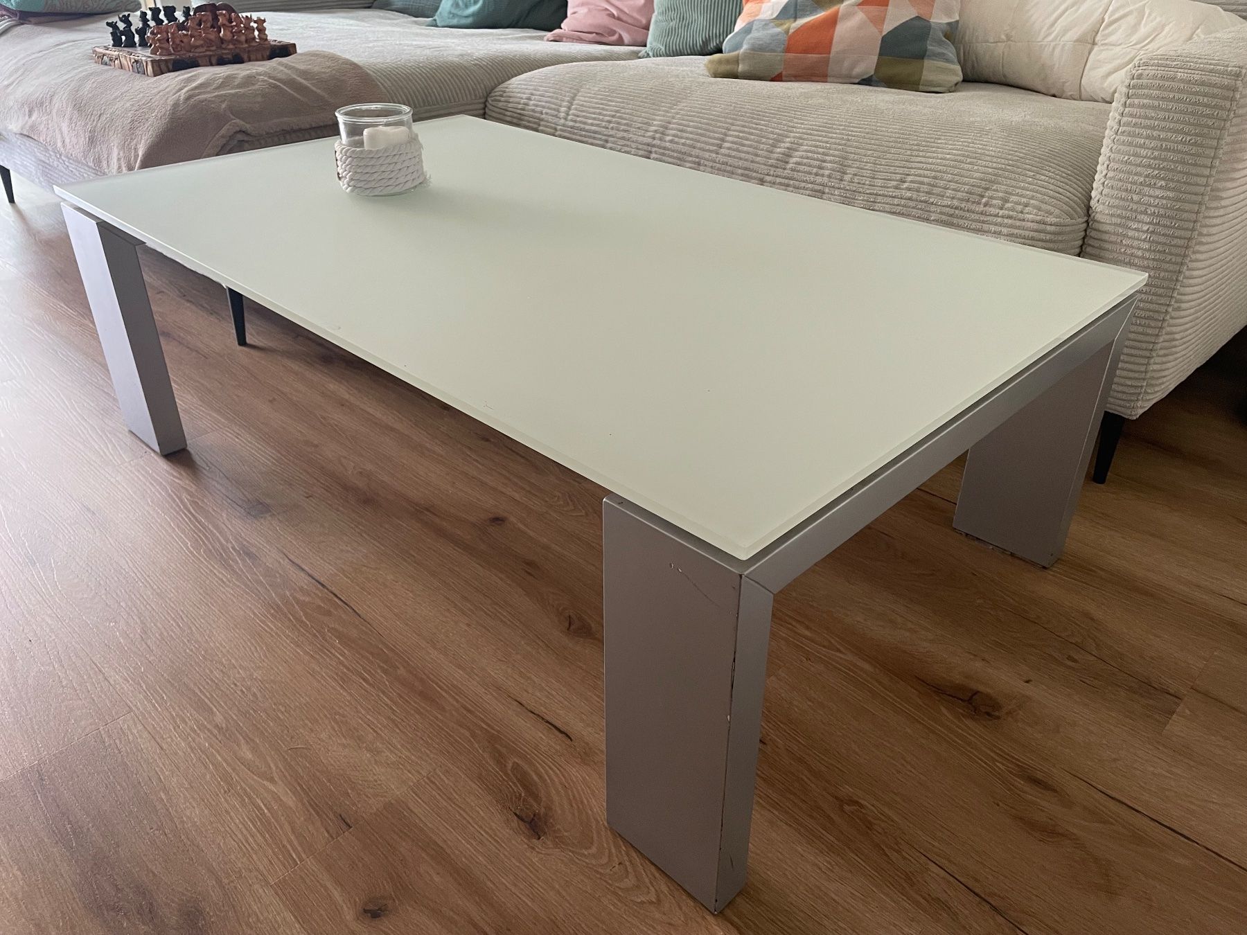 Tables: Salontisch mit Milchglasplatte – D'occasion à Watt par mei_26bg 2