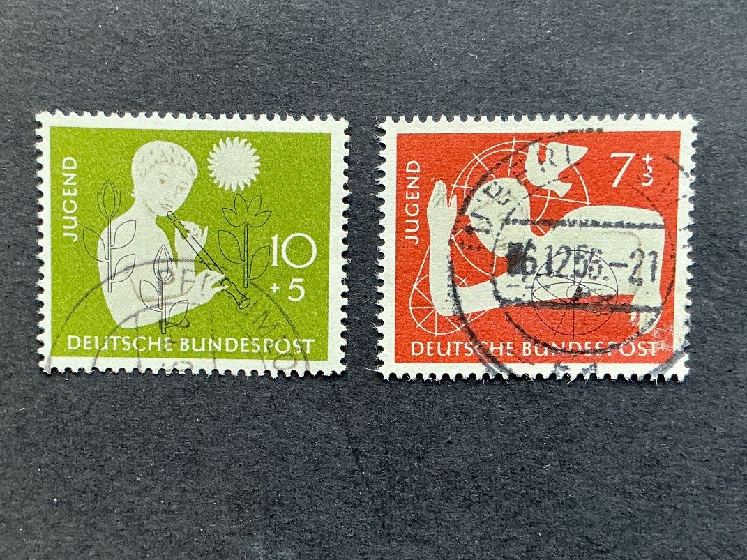 Tutti i francobolli: BRD 1966 Jugend Mi 232-233 sauber gestempelt – Usato da Oberrieden venduto da Zimartin1