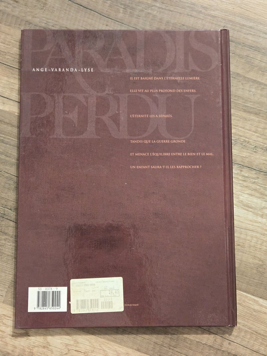 Fumetti: Paradis perdu N°1 - Enfer - EO – Usato da Crémines venduto da Blakedrake 1