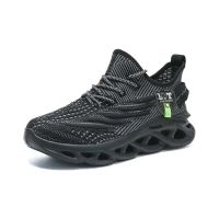 Herren Freizeitschuhe Größe 43 – Schwarze Knit Sneaker