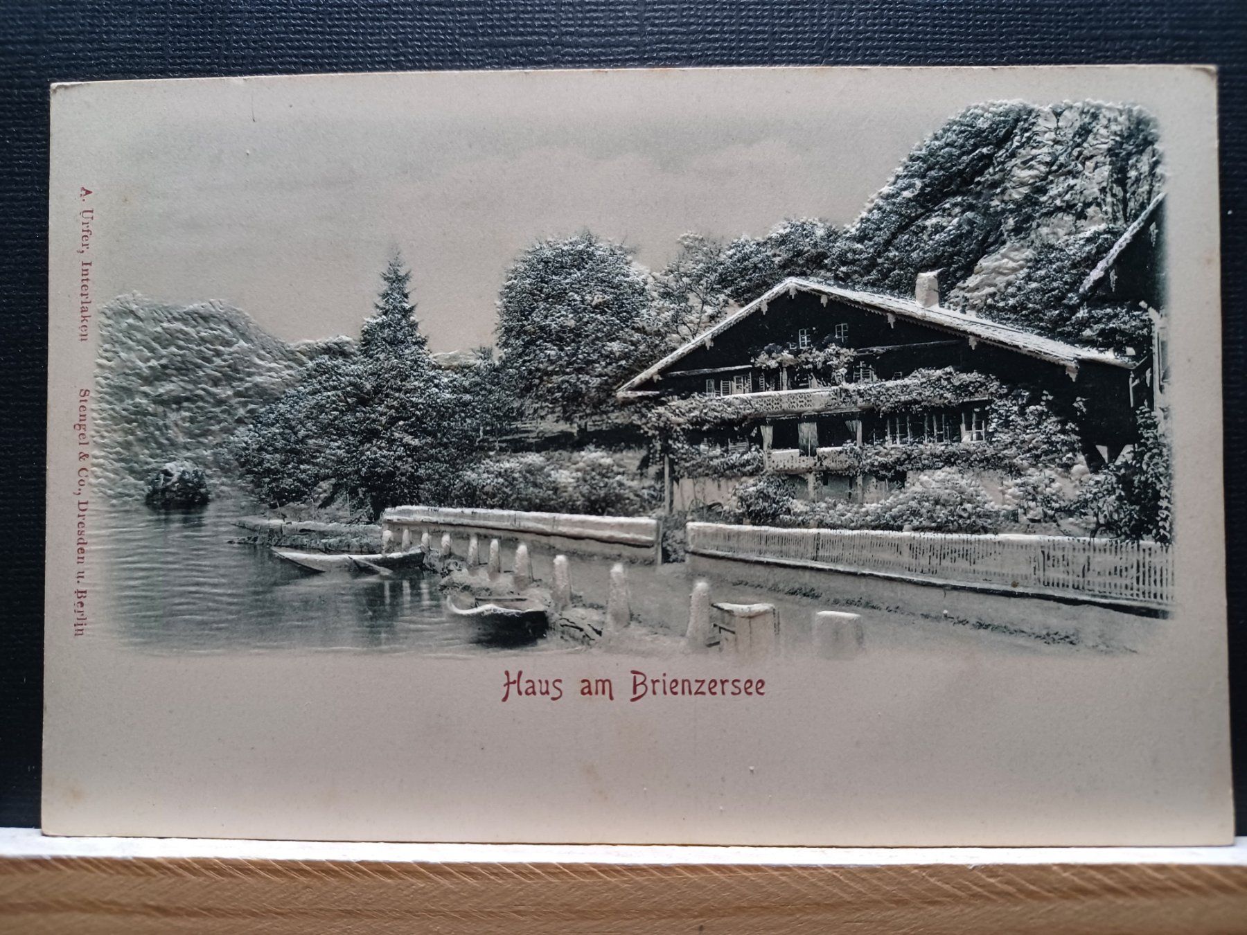 Cartoline postali: Haus am Brienzersee,  geprägt – Usato da Aarau Rohr venduto da mgvw 1