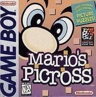 MARIO'S  PICROSS - Game Boy Nintendo - Rare
