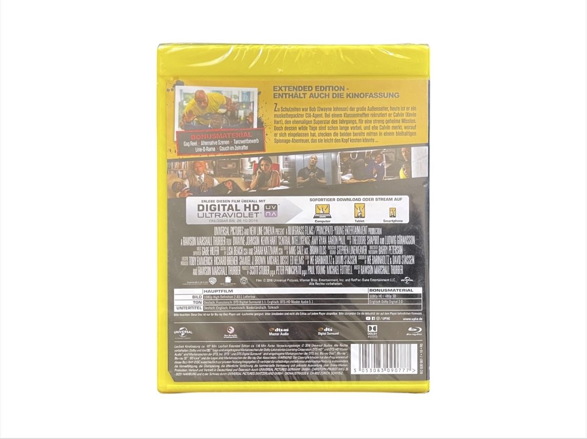 Tutti i DVDs: Central Intelligence - Blu-Ray - Neu und Originalverpackt! – Nuovo e nell'imballaggio originale da Luzern venduto da woti-shop 1
