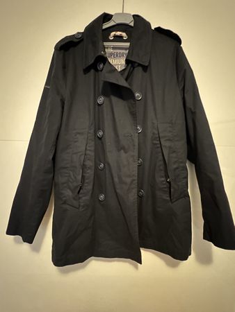 Superdry Premium Herren Trenchcoat Jacke Gr. L – wie neu –