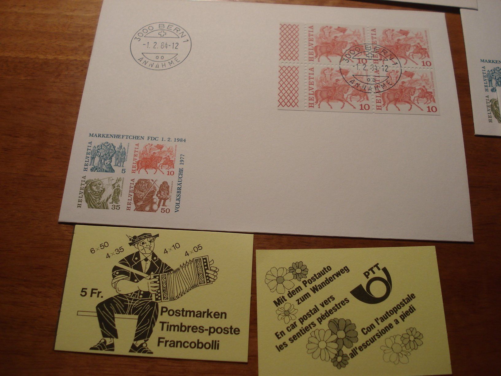 Tutti i francobolli: Set FDC aus Markenbüchlein 1984, 5.-, 5 Belege – Usato da Niederwil AG venduto da morostahu