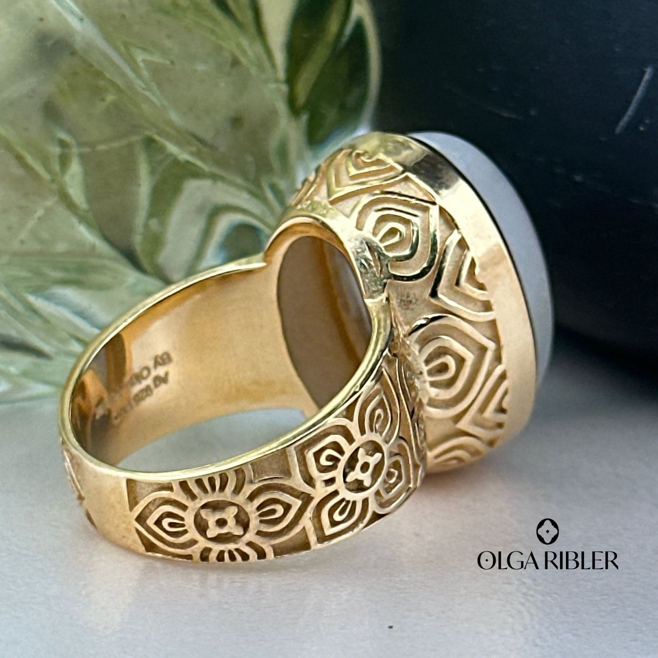 Olga Ribler Anelli: Sterling Silber Ring 925 mit  Mondstein  Grösse 57 – Nuovo (secondo la descrizione) da Luzern venduto da Schmuckoutlet 2