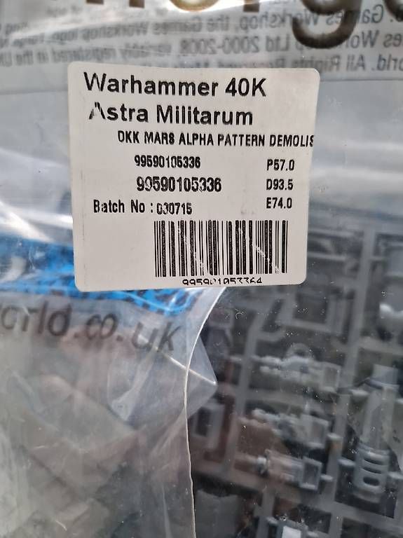 Kit di modellismo & Modellini statici: Warhammer 40K Forge World DKK Mars Alpha Pattern Demolisher – Usato da Lyss venduto da stu_cqk6