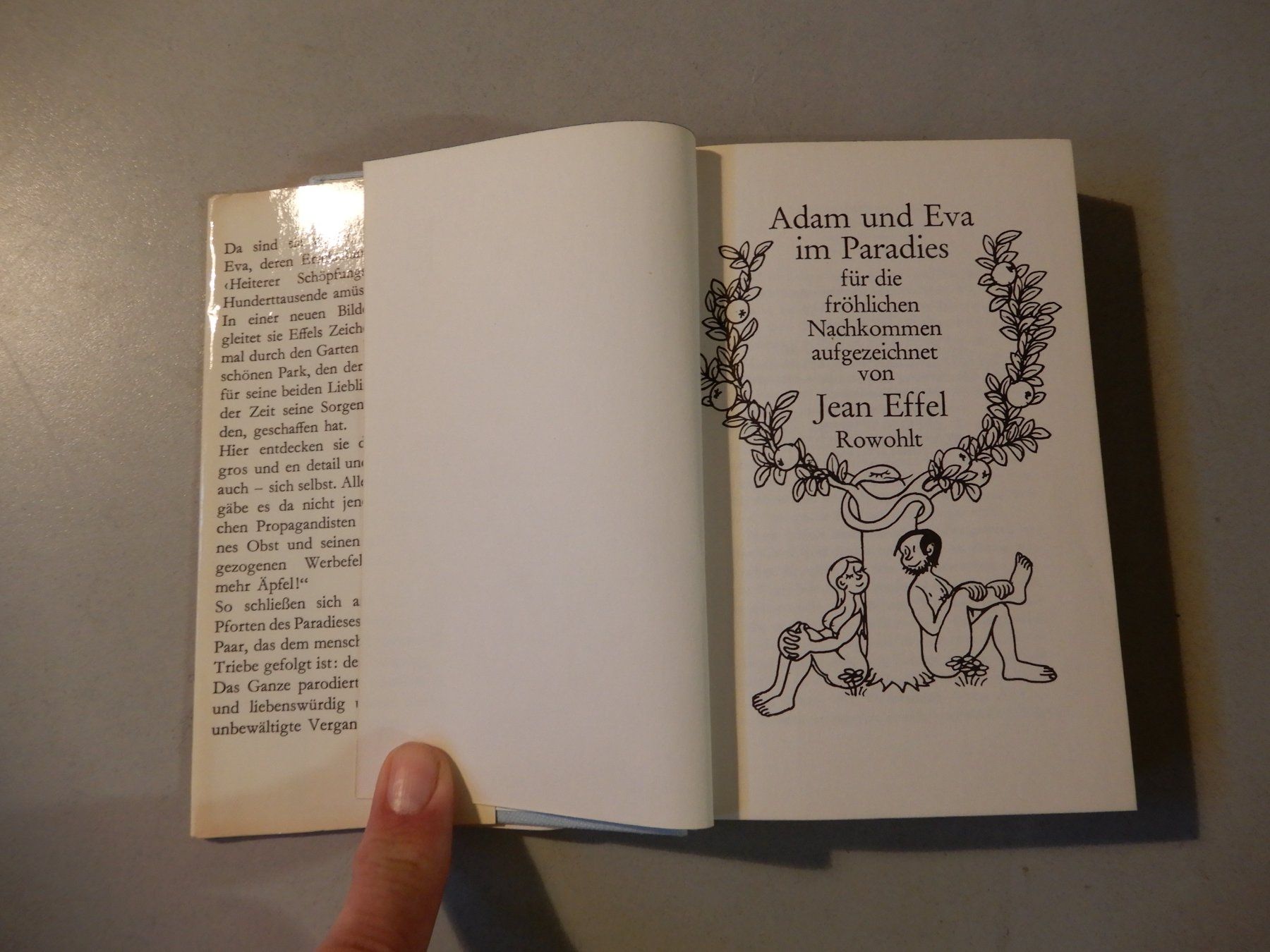 Bücher: Adam und Eva - Jean Effel - Rowohlt – Gebraucht aus Erstfeld von Mario_boe0 2